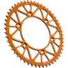Couronne JT SPROCKETS aluminium ultra-light anti-boue SX SXF EXC EXCF / TC TE FC FE / MC MCF EC ECF 51 dents Orange