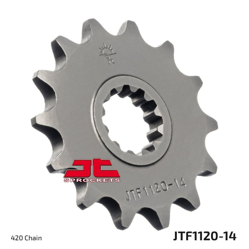 Pignon de transmission JT SPROCKETS MINARELLI AM6 14 dents - pas de 420 Pignon de transmission JT SPROCKETS MINARELLI AM6 14 dents - pas de 420