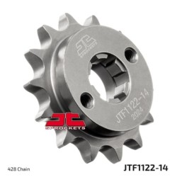Pignon JT SPROCKETS acier standard 1122 - 14 dents pas de 428