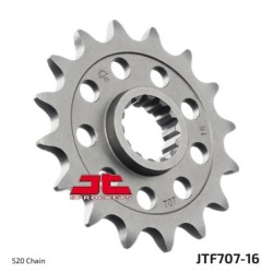Pignon de transmission JT SPROCKETS JTF707 16 dents - pas de 520 Type SCM420