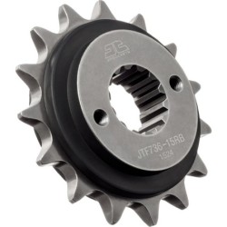 Pignon JT SPROCKETS acier anti-bruit 736 - 15 dents pas de 520