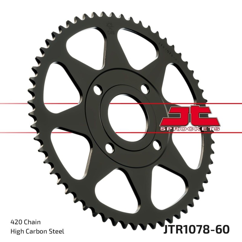Couronne JT SPROCKETS JTR1078 60 dents - pas de 420 Couronne JT SPROCKETS JTR1078 60 dents - pas de 420