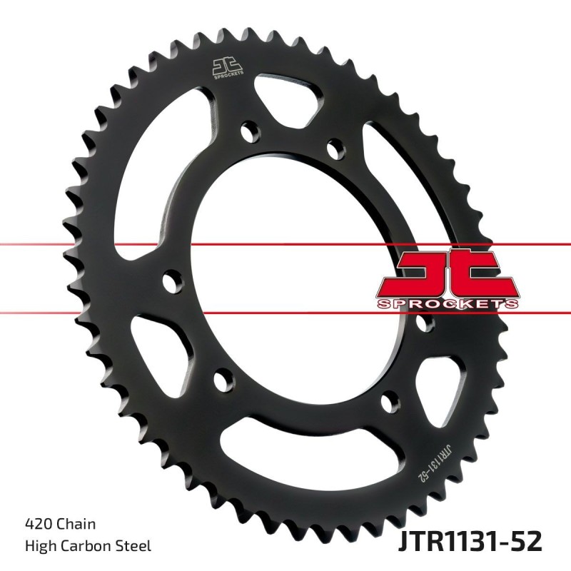 Couronne JT SPROCKETS JTR1131 52 dents - pas de 420 Couronne JT SPROCKETS JTR1131 52 dents - pas de 420