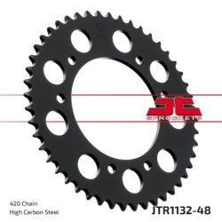 Couronne JT SPROCKETS JTR1132 48 dents - pas de 420 acier carbone C49