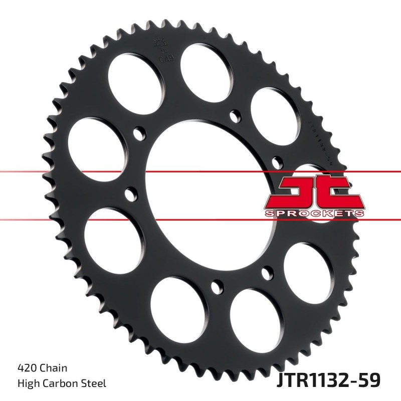 Couronne JT SPROCKETS JTR1132 59 dents - pas de 420 Couronne JT SPROCKETS JTR1132 59 dents - pas de 420