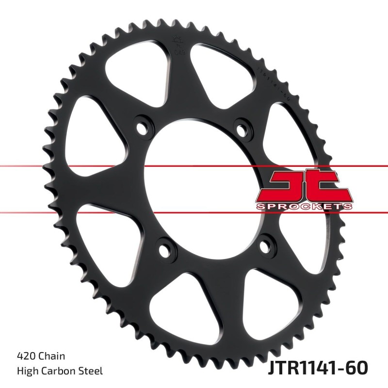 Couronne JT SPROCKETS JTR1141 60 dents - pas de 420 Couronne JT SPROCKETS JTR1141 60 dents - pas de 420