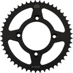 Couronne JT SPROCKETS JTR1204 49 dents - pas de 520 acier carbone C49 Noir