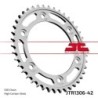 Couronne JT SPROCKETS JTR1306.42ZBK 42 dents - pas de 530 acier carbone C49
