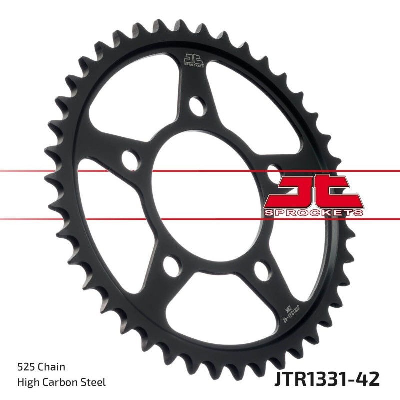 Couronne JT SPROCKET acier standard 1331 - 40 dents pas de 525 Couronne JT SPROCKET acier standard 1331 - 40 dents pas de 525