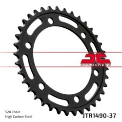 Couronne JT SPROCKETS JTR1490 37 dents - pas de 520 acier carbone C49