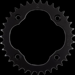 Couronne JT SPROCKETS JTR1760 35 dents - pas de 520 acier carbone C49 Noir