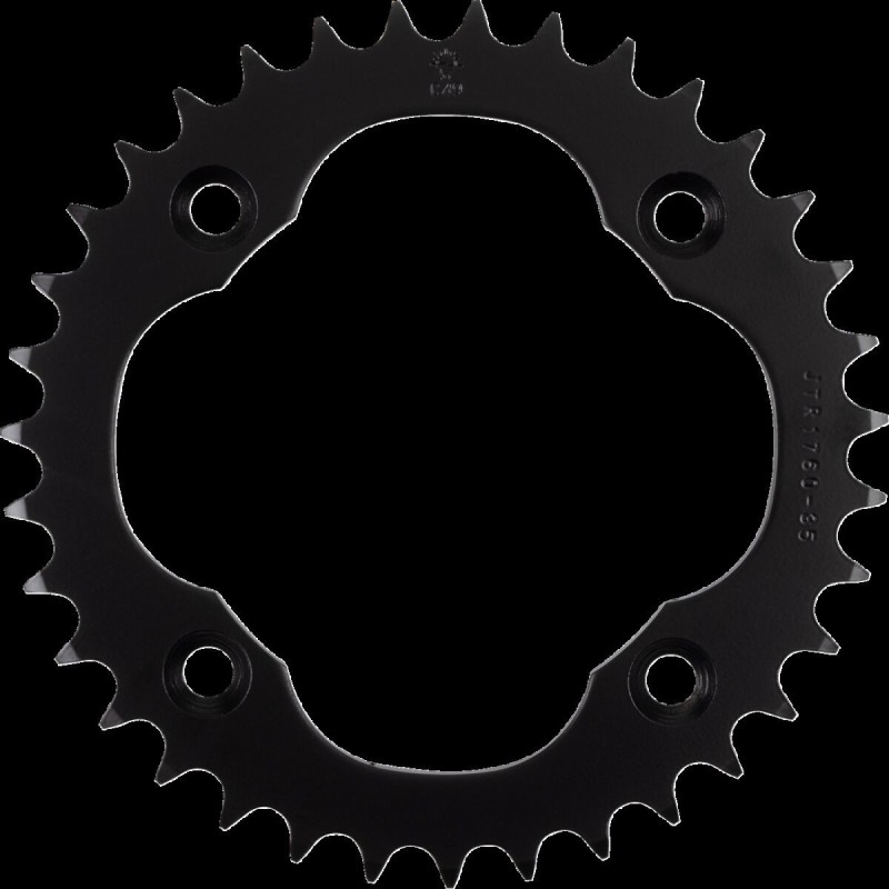 Couronne JT SPROCKETS JTR1760 35 dents - pas de 520 acier carbone C49 Noir