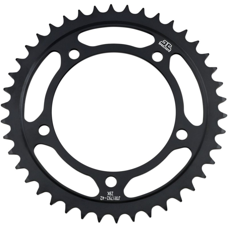 Couronne JT SPROCKETS JTR1792 ZBK 42 dents - pas de 525 acier carbone C49