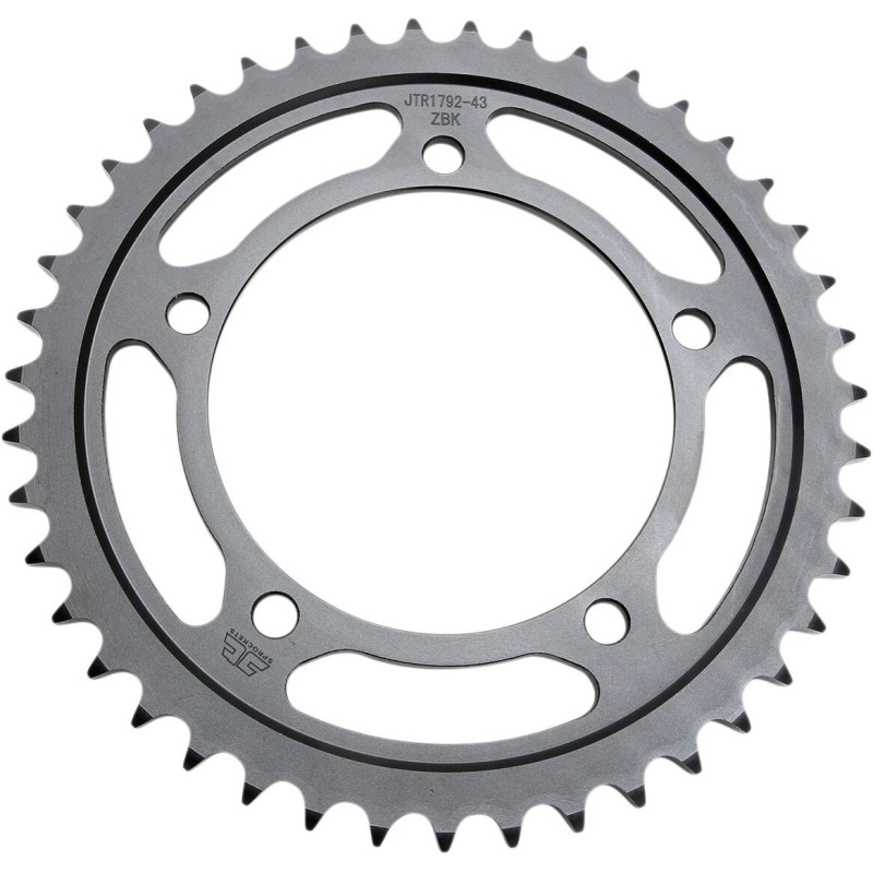 Couronne JT SPROCKETS JTR1792 ZBK 43 dents - pas de 525 acier carbone C49