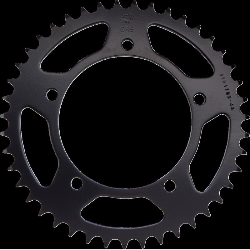 Couronne JT SPROCKETS aluminium ultra-light anti-boue 520 43 dents Couronne JT SPROCKETS aluminium ultra-light anti-boue 520 43 dents