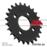 Couronne JT SPROCKETS JTR1795.24 24 dents - pas de 520 acier carbone C49 Noir