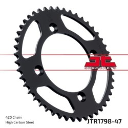 Couronne JT SPROCKETS aluminium ultra-light anti-boue 47 dents 420