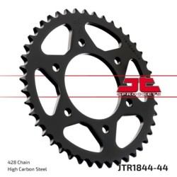 Couronne JT SPROCKETS JTR1844 44 dents - pas de 428 acier carbone C49 Noir