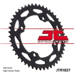 Couronne JT SPROCKETS JTR1857 ZBK 38 dents - pas de 520 acier carbone C49 Noir