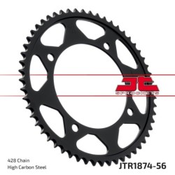 Couronne JT SPROCKETS JTR1874 56 dents - pas de 428 acier carbone C49