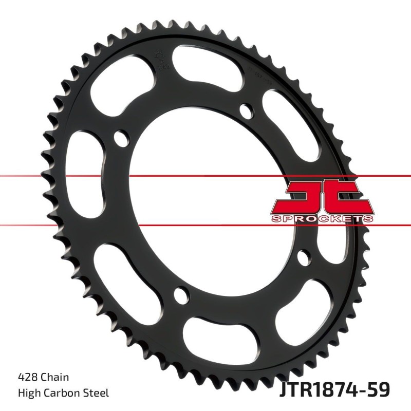 Couronne JT SPROCKETS JTR1874.59 59 dents - pas de 428 Couronne JT SPROCKETS JTR1874.59 59 dents - pas de 428