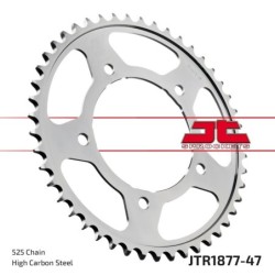 Couronne JT SPROCKETS aluminium ultra-light anti-boue 47 dents 525