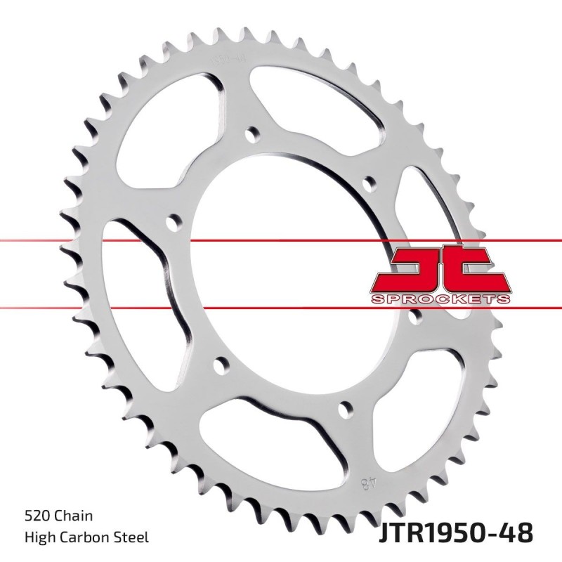 Couronne JT SPROCKETS JTR1950 48 dents - pas de 520 acier carbone C49
