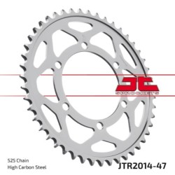 Couronne JT SPROCKETS JTR2014 ZBK 47 dents - pas de 525 acier carbone C49