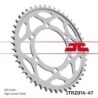 Couronne JT SPROCKETS JTR2014 ZBK 47 dents - pas de 525 acier carbone C49
