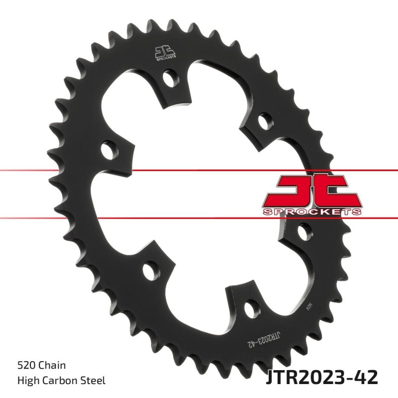 Couronne JT SPROCKETS acier standard 2023 - 42 dents pas de 520 Couronne JT SPROCKETS acier standard 2023 - 42 dents pas de 520