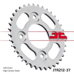 Couronne JT SPROCKETS JTR212 37 dents - pas de 420 acier carbone C49
