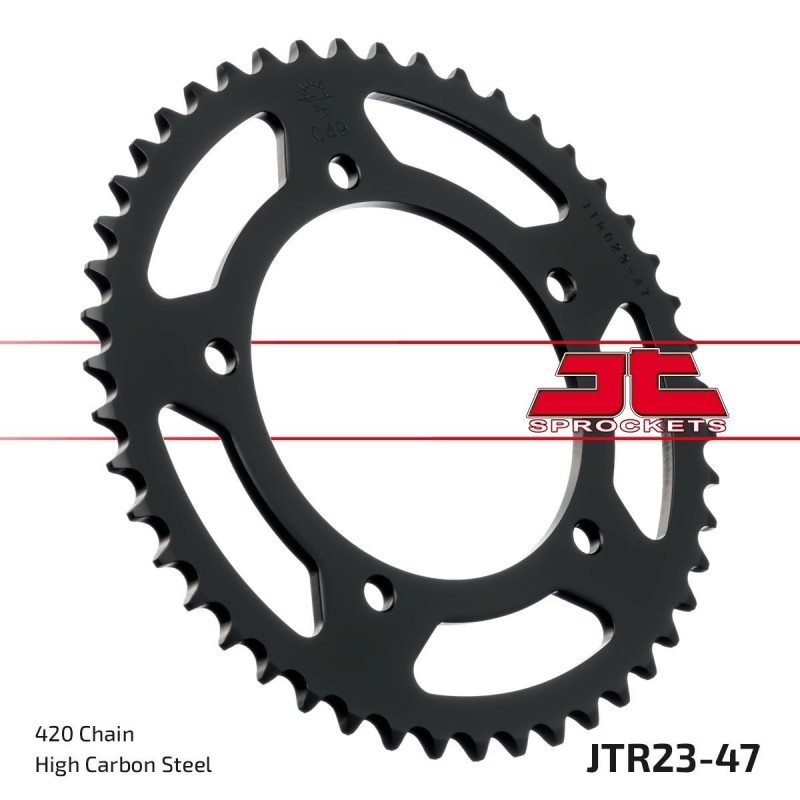 Couronne JT SPROCKETS JTR23 47 dents - pas de 420 Couronne JT SPROCKETS JTR23 47 dents - pas de 420