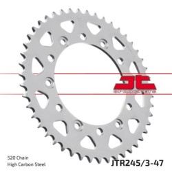 Couronne JT SPROCKETS JTR245/3 47 dents - pas de 520 acier carbone C49