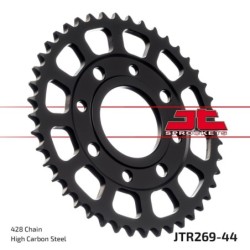 Couronne JT SPROCKETS JTR269 44 dents - pas de 428 acier carbone C49 Noir
