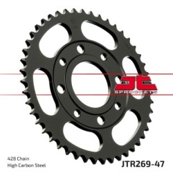 Couronne JT SPROCKETS JTR269 47 dents - pas de 428 acier carbone C49