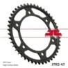 Couronne JT SPROCKETS JTR3 ZBK 47 dents - pas de 525 acier carbone C49 Noir