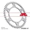 Couronne JT SPROCKETS JTR300 ZBK 47 dents - pas de 525 acier carbone C49