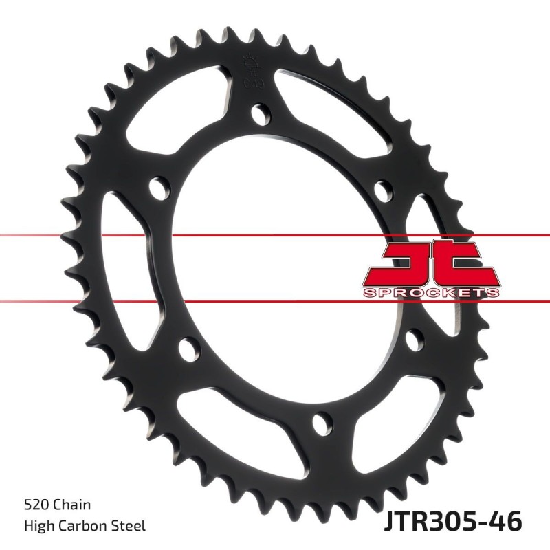Couronne JT SPROCKETS JTR305 46 dents - pas de 520 Couronne JT SPROCKETS JTR305 46 dents - pas de 520