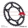Couronne JT SPROCKETS JTR486 ZBK 42 dents - pas de 520 acier carbone C49 Noir
