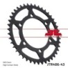 Couronne JT SPROCKETS JTR486 ZBK 43 dents - pas de 520 acier carbone C49 Noir
