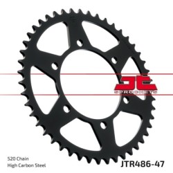 Couronne JT SPROCKETS JTR486 47 dents - pas de 520 acier carbone C49