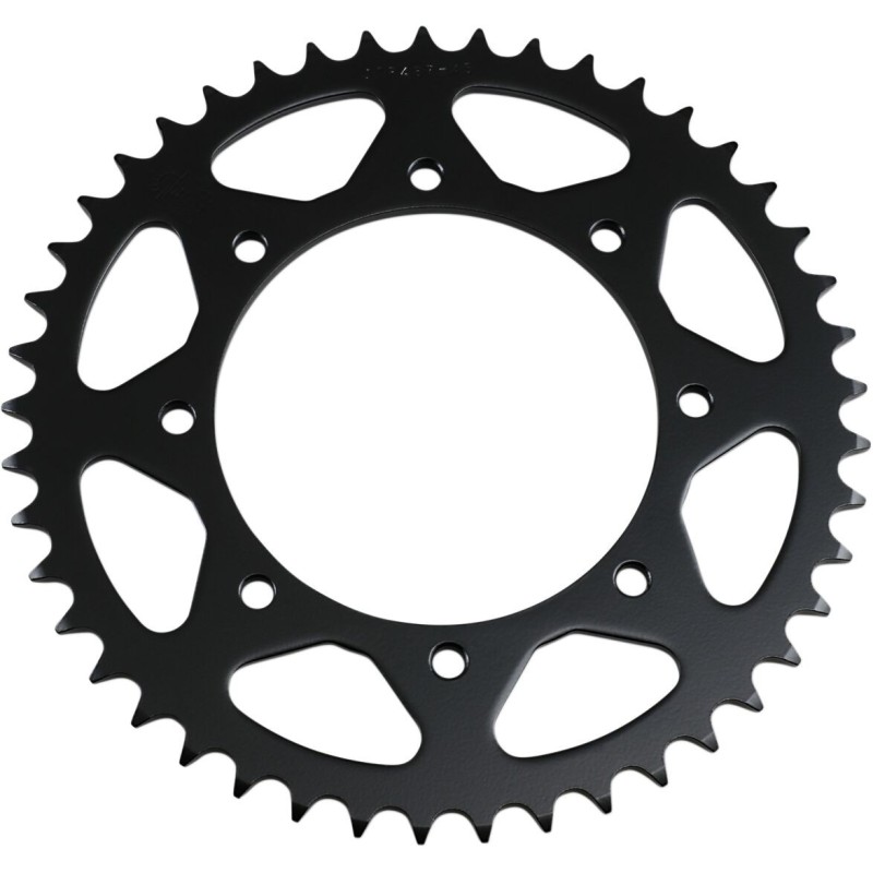 Couronne JT SPROCKETS JTR487 45 dents - pas de 520 acier carbone C49 Noir Couronne JT SPROCKETS JTR487 45 dents - pas de 520 acier carbone C49 Noir