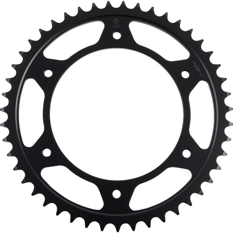 Couronne JT SPROCKETS JTR6 47 dents - pas de 525 acier carbone C49 Couronne JT SPROCKETS JTR6 47 dents - pas de 525 acier carbone C49