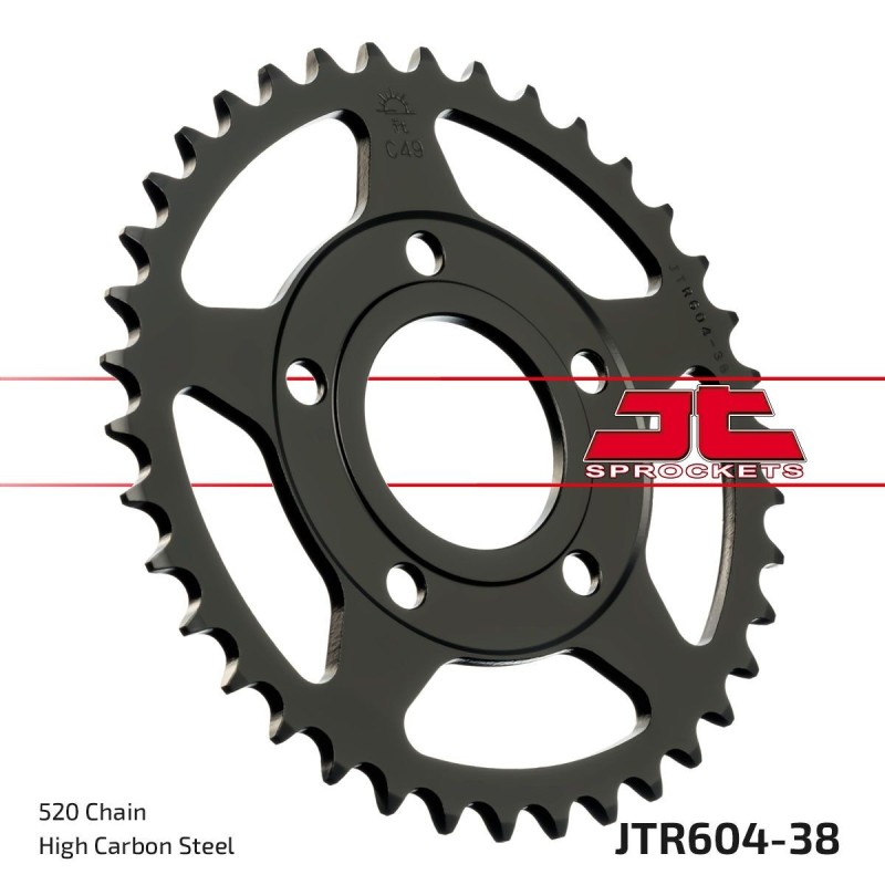 Couronne JT SPROCKETS JTR604 38 dents - pas de 520 Couronne JT SPROCKETS JTR604 38 dents - pas de 520