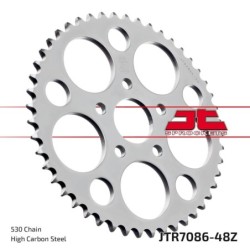 Couronne JT SPROCKETS JTR7086 Z 48 dents - pas de 530 acier carbone C49