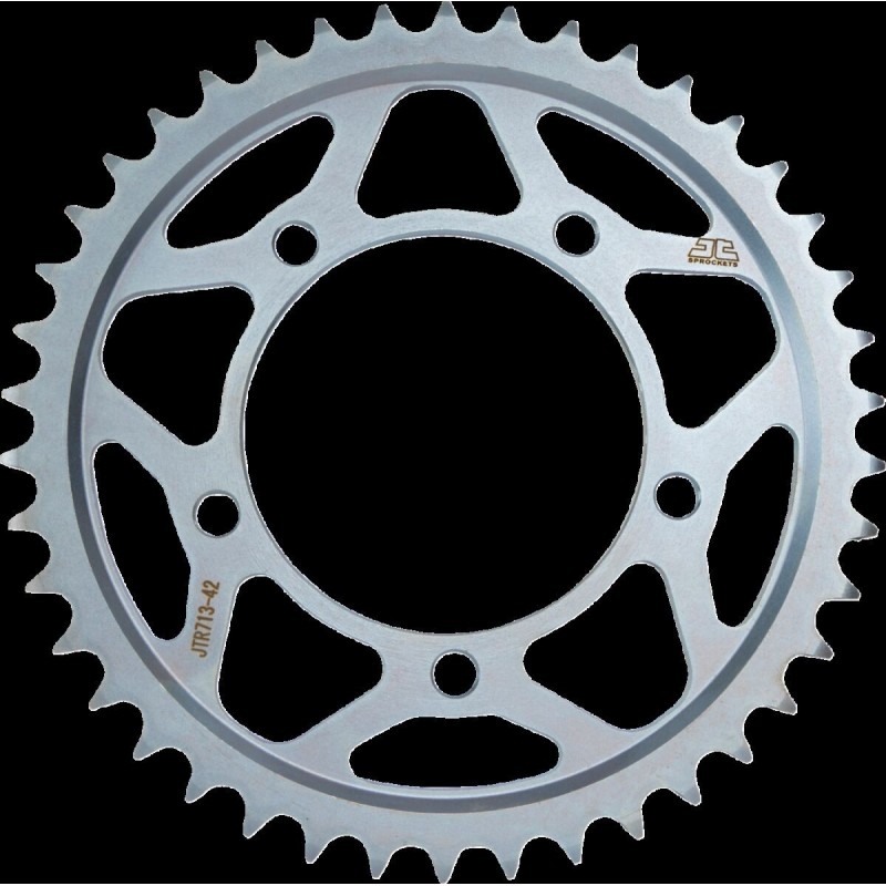 Couronne JT SPROCKETS aluminium ultra-light anti-boue 525 42 dents Couronne JT SPROCKETS aluminium ultra-light anti-boue 525 42 dents