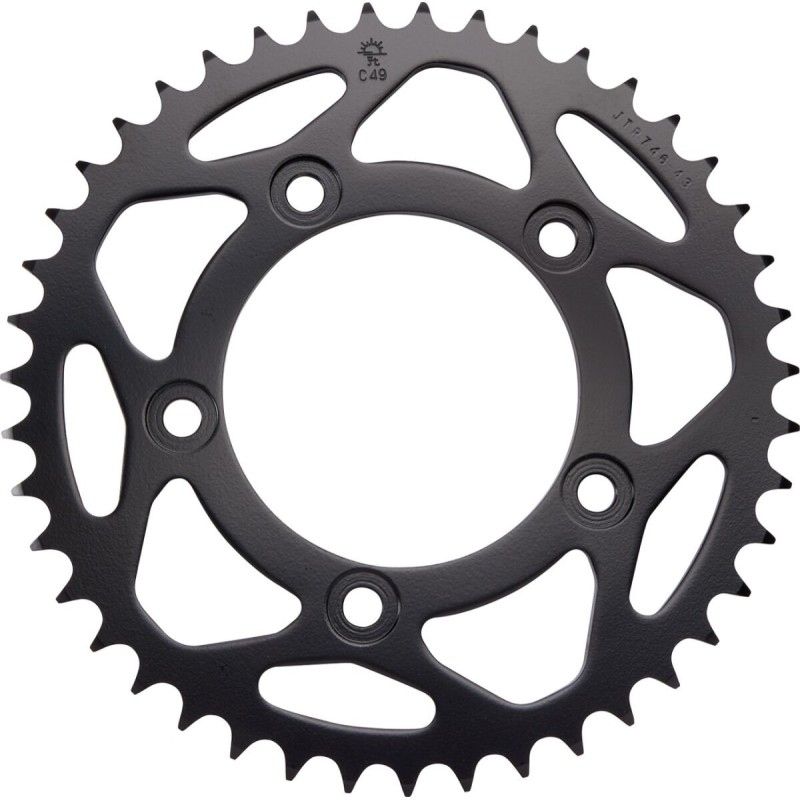 Couronne JT SPROCKETS aluminium ultra-light anti-boue 43 dents 520 Couronne JT SPROCKETS aluminium ultra-light anti-boue 43 dents 520
