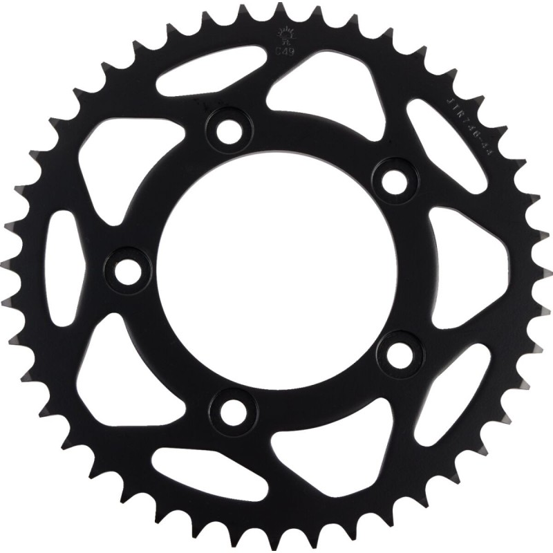 Couronne JT SPROCKETS JTR746 44 dents - pas de 520 acier carbone C49 Noir Couronne JT SPROCKETS JTR746 44 dents - pas de 520 acier carbone C49 Noir