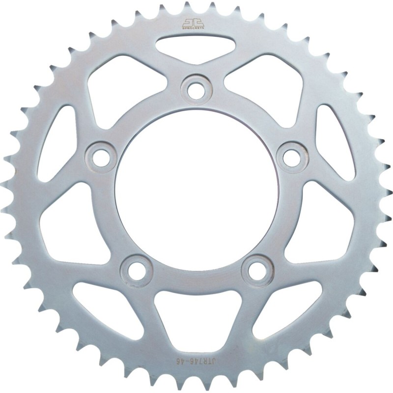 Couronne JT SPROCKETS JTR746 46 dents - pas de 520 acier carbone C49 Noir Couronne JT SPROCKETS JTR746 46 dents - pas de 520 acier carbone C49 Noir