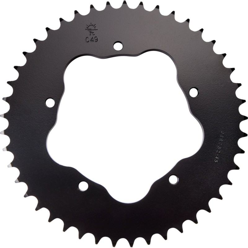 Couronne JT SPROCKETS aluminium ultra-light anti-boue 525 45 dents Couronne JT SPROCKETS aluminium ultra-light anti-boue 525 45 dents